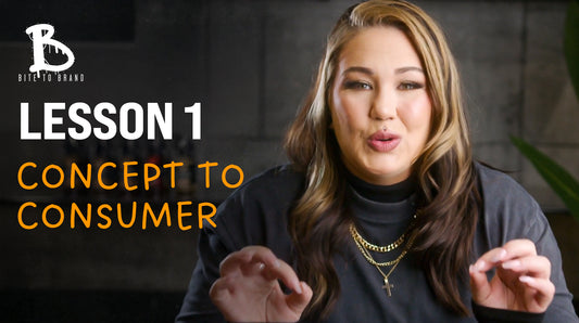 Bite2Brand - Step 1 Concept to Consumer [ video + PDF  workbook]